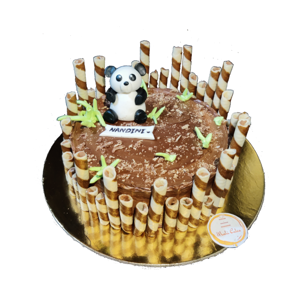 Panda theme birthday cake